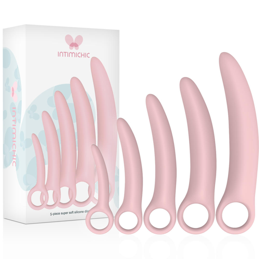 Intimichic Set of 5 Silicone Dilators Pink