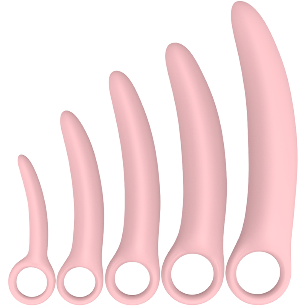 Intimichic Set of 5 Silicone Dilators Pink