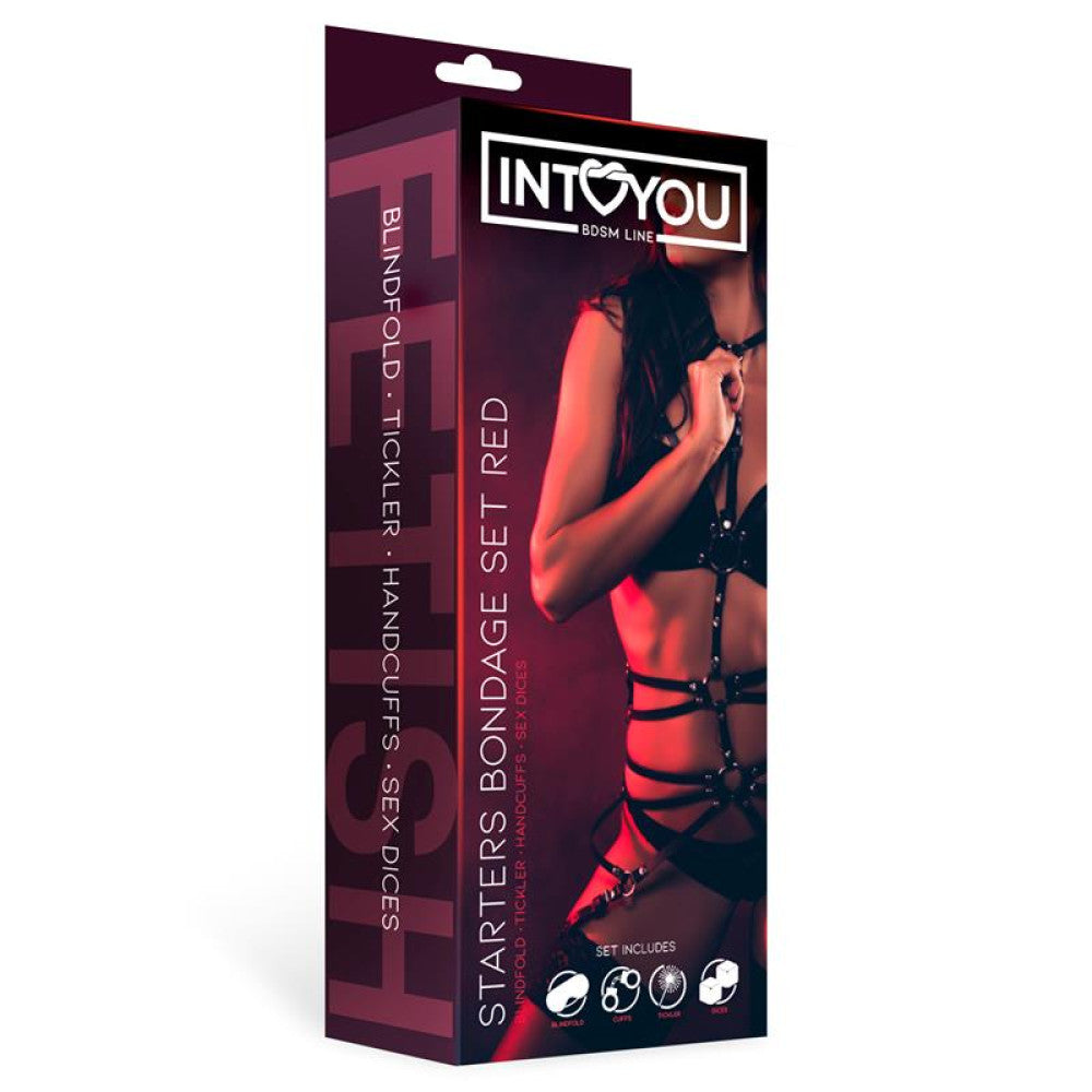 Intoyou Bondage Set for Beginners 4 Pieces Red