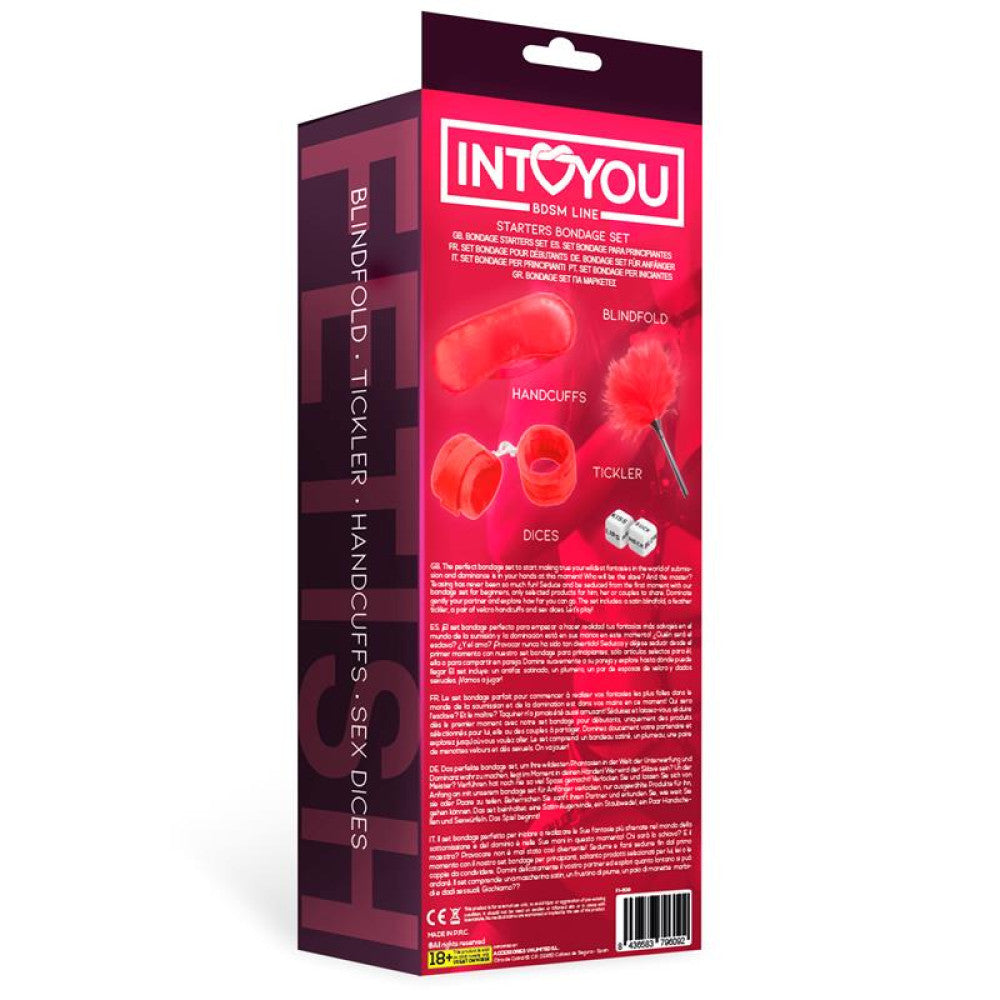 Intoyou Bondage Set for Beginners 4 Pieces Red
