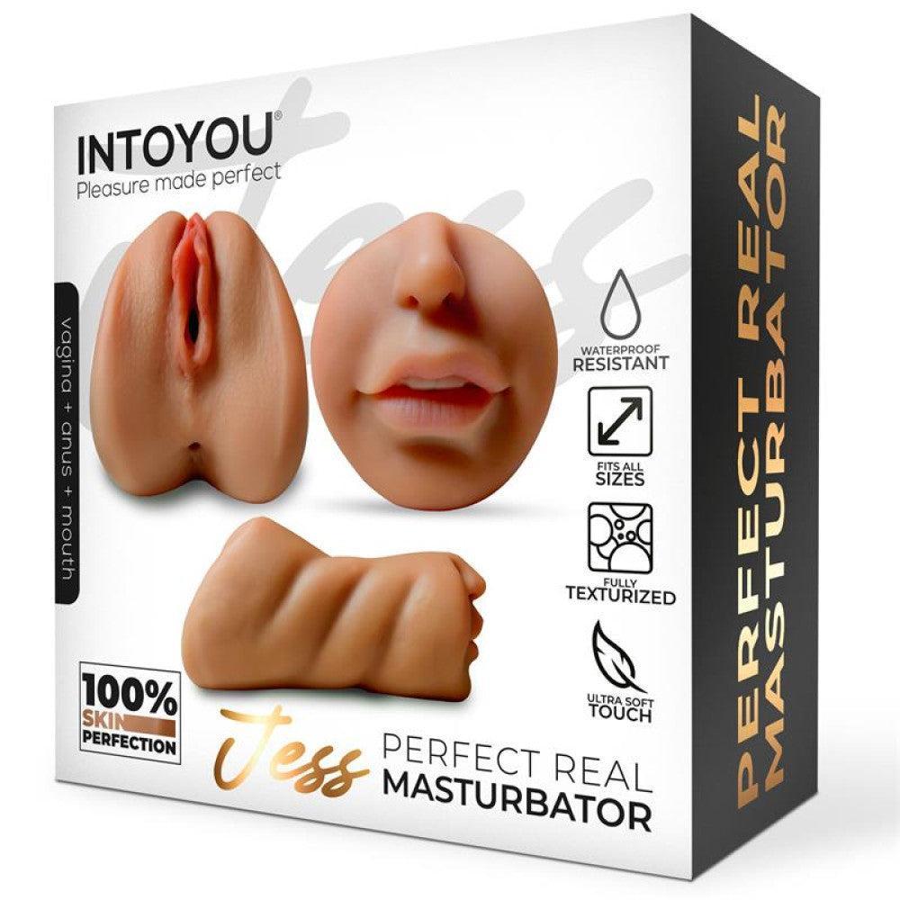 Intoyou Jess Realistic Double Sided 3 Hole Masturbator