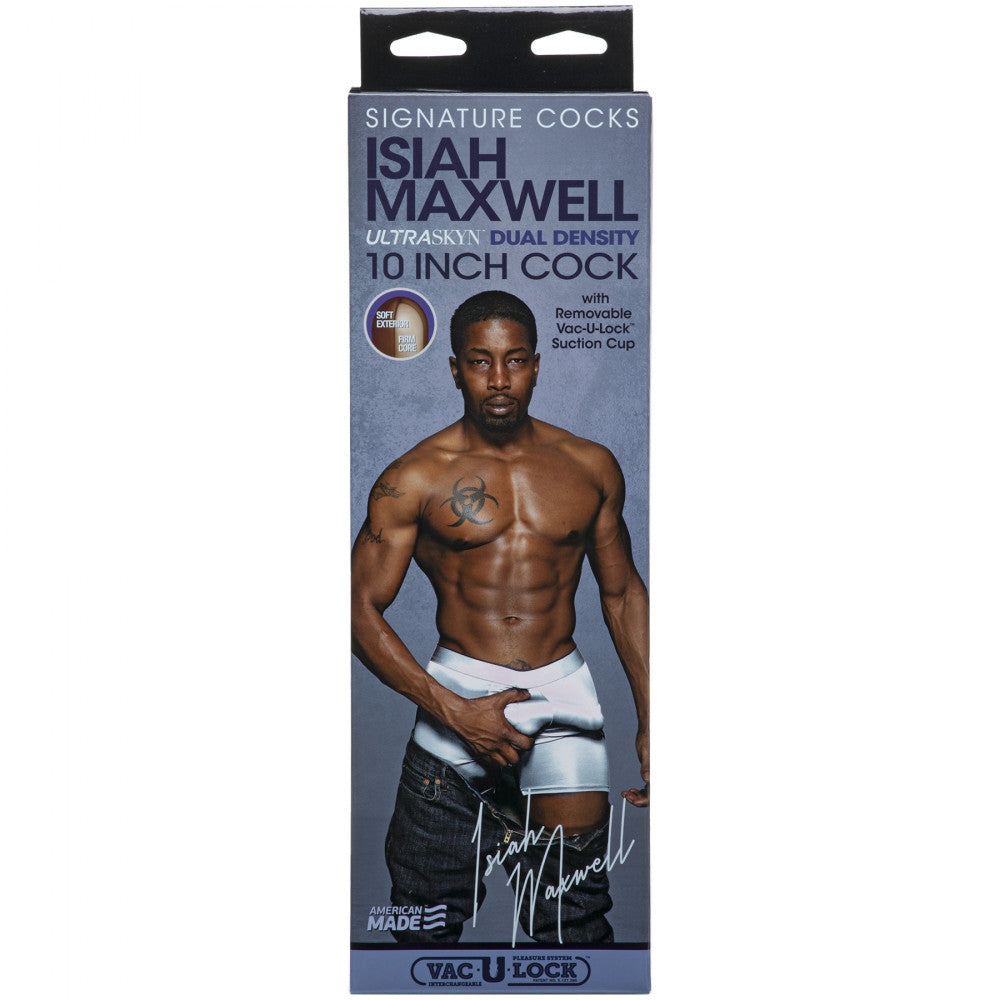 Doc Johnson Isiah Maxwell Realistic Dual Density Dildo 10"
