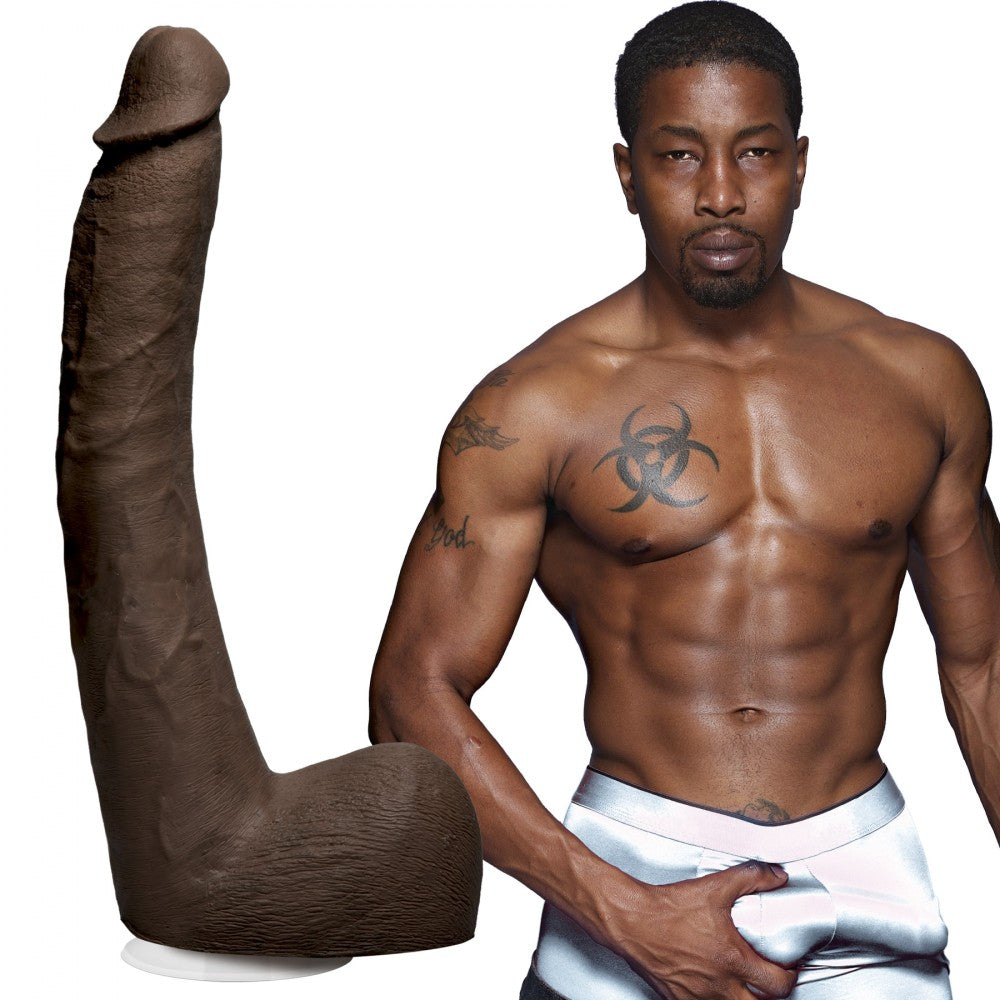 Doc Johnson Isiah Maxwell Realistic Dual Density Dildo 10"