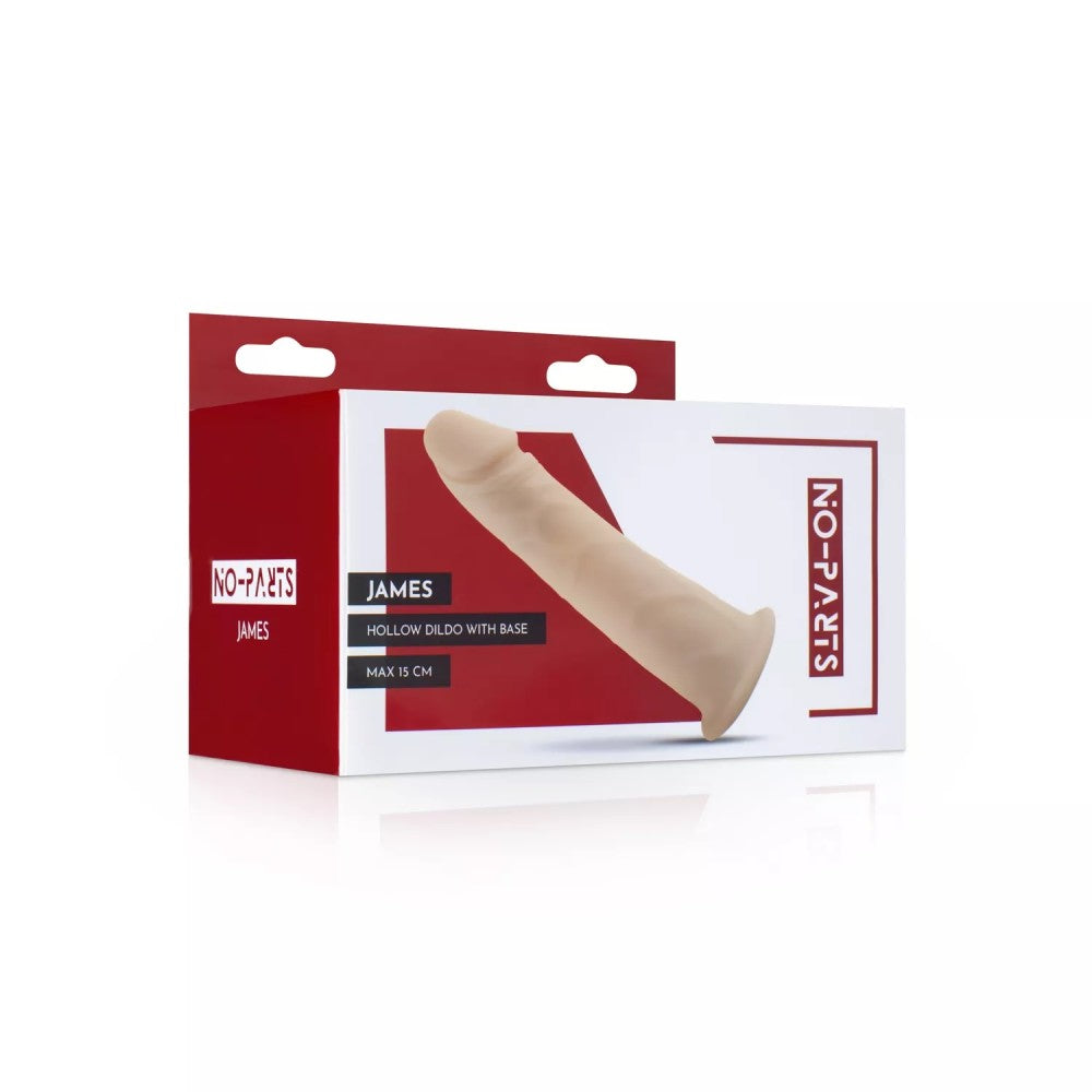 James Realistic Hollow Silicone Dildo 15 cm.