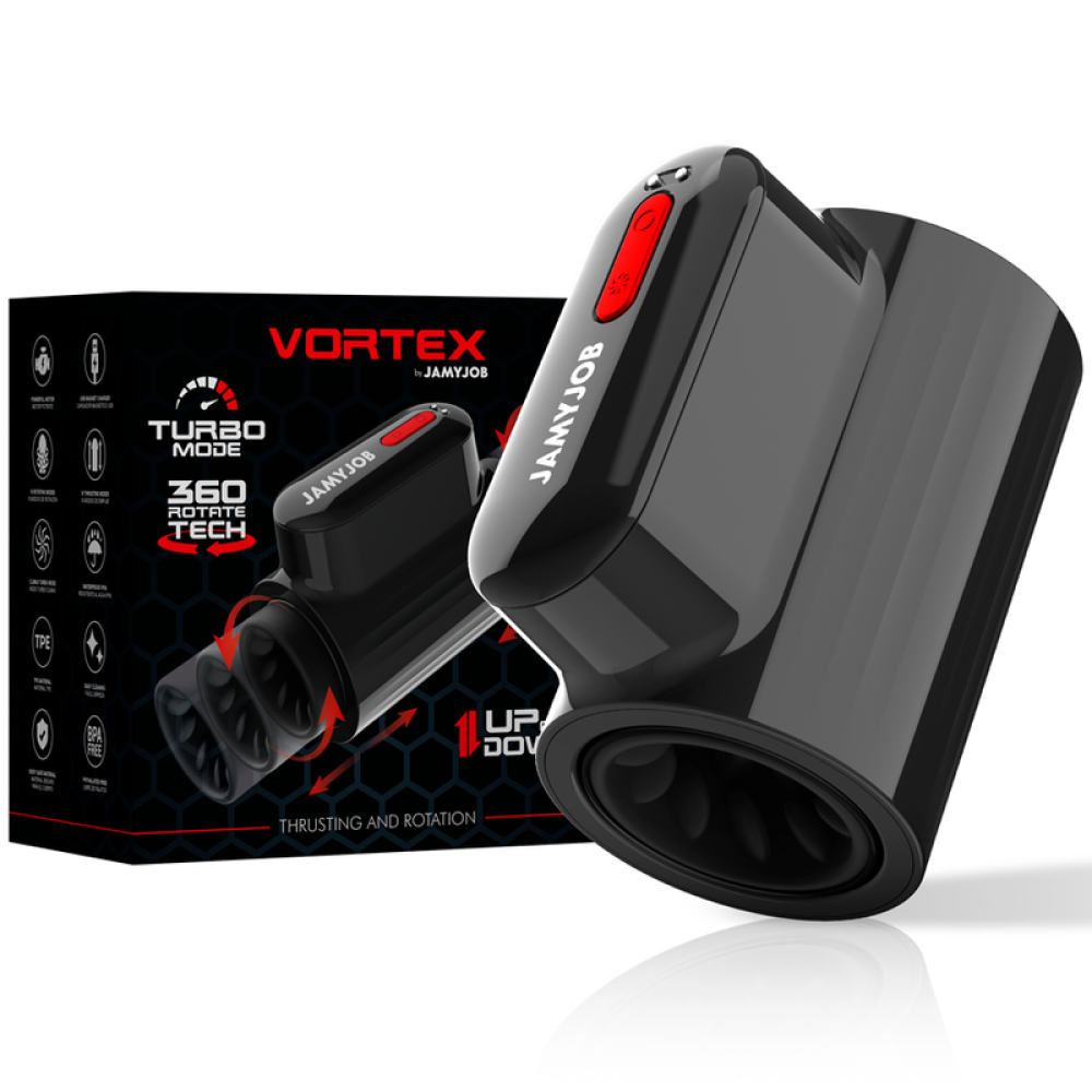 JamyJob Vortex Double Open Thrust & Rotation Masturbator