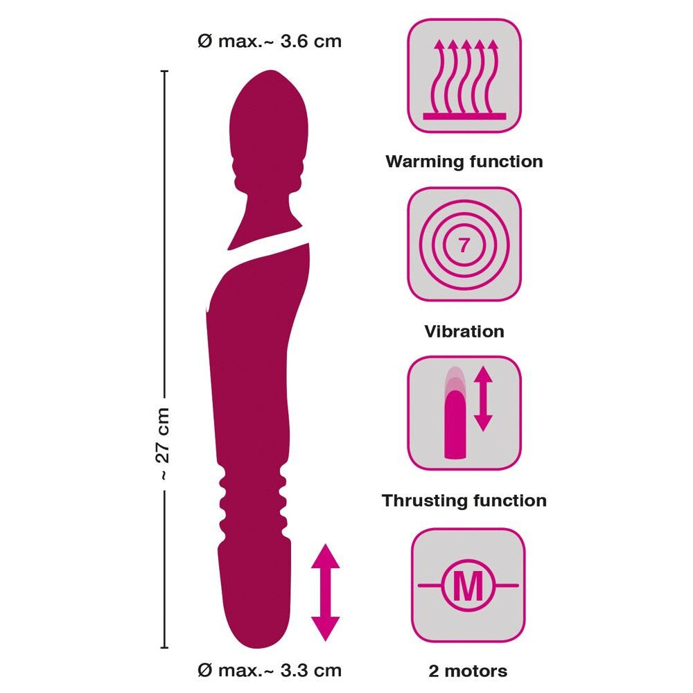 Javida 2 in 1 Vibrator & Wand Massager with Heating Effect