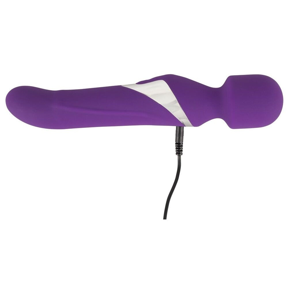 Javida Double Vibrator with Rotating Pearls and Wand Massager
