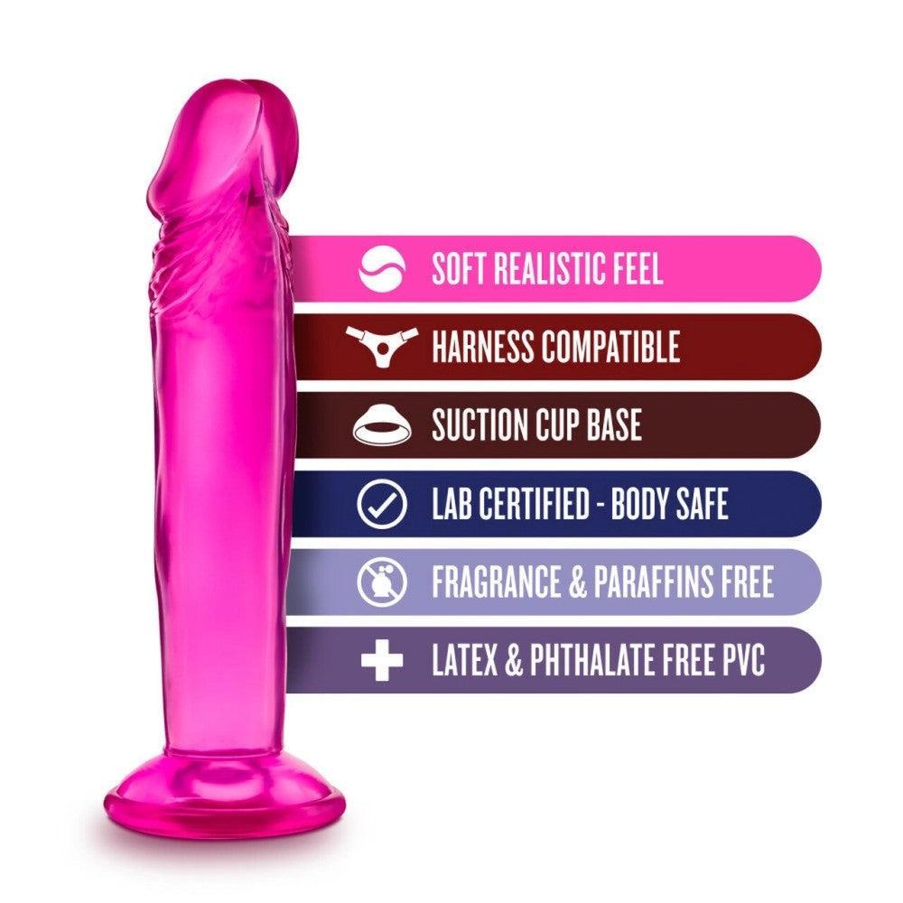 B Yours Realistic Suction Cup Dildo 6" Pink