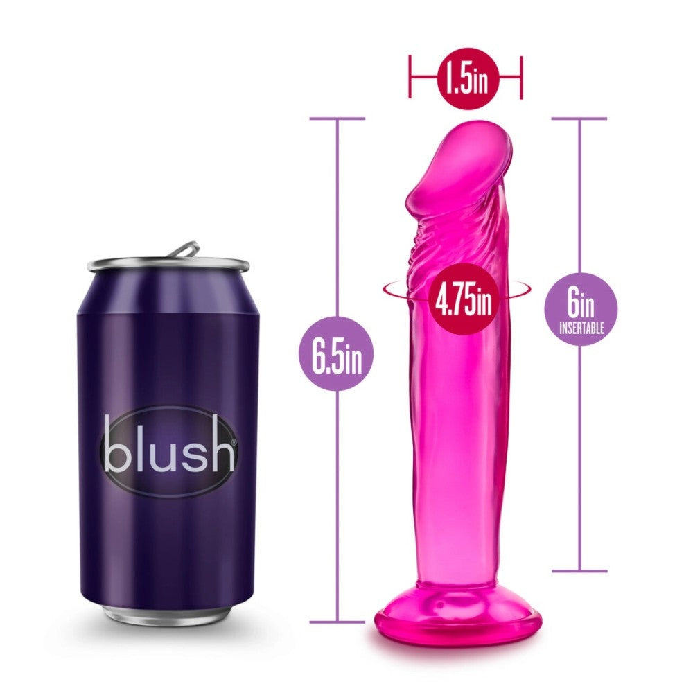 Jelly Dildo Sweet & Small 6" Pink