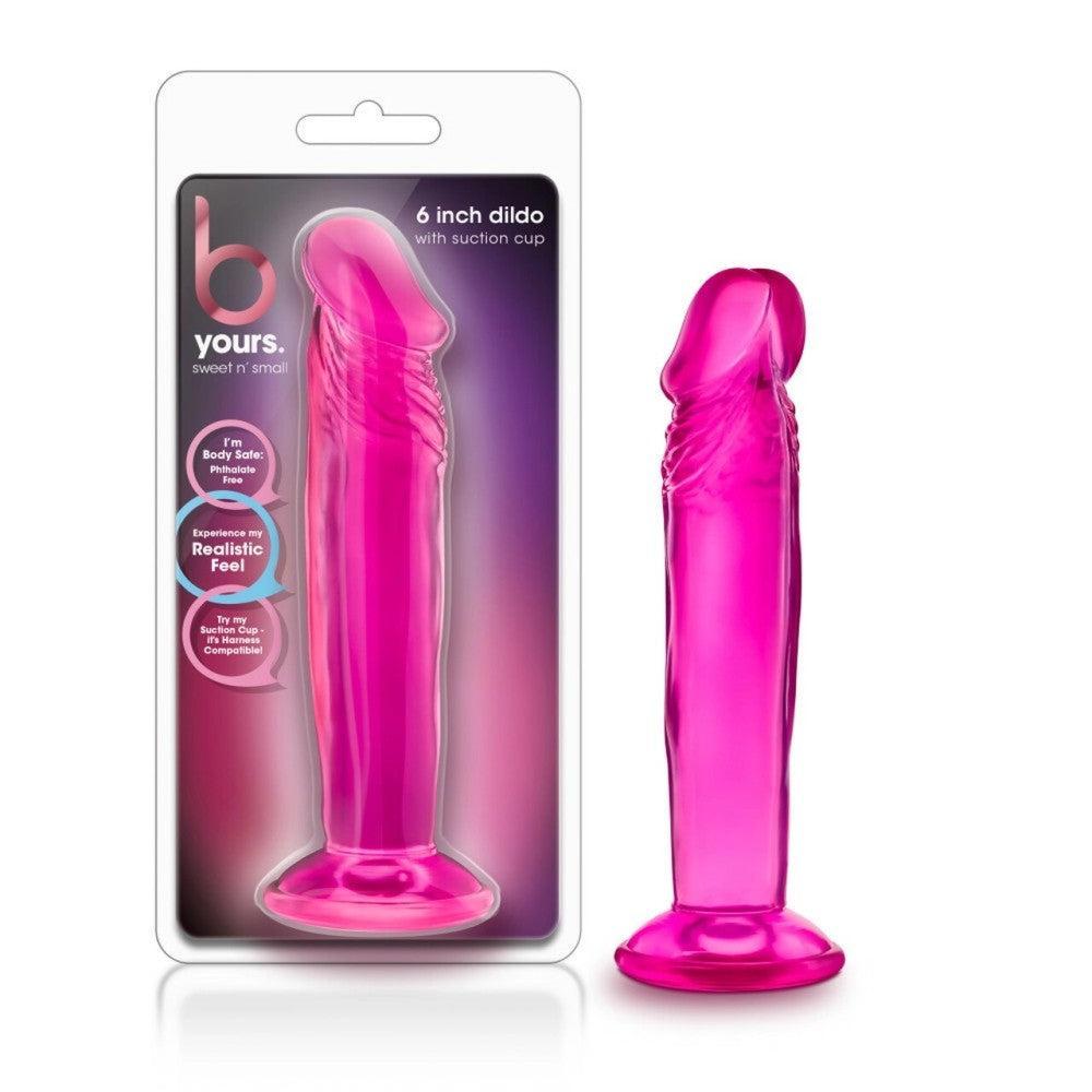 B Yours Realistic Suction Cup Dildo 6" Pink