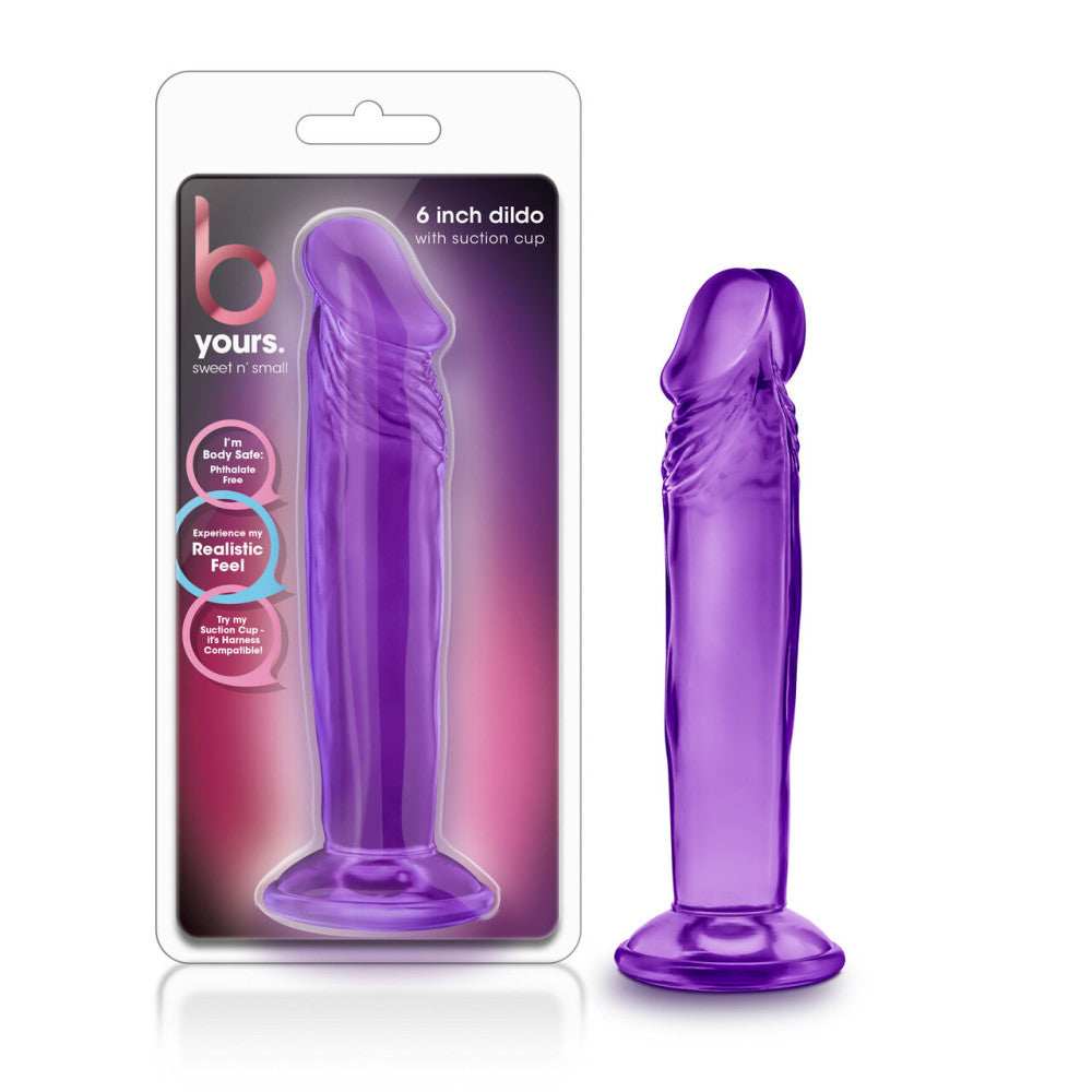 Jelly Dildo Sweet & Small 6" Purple