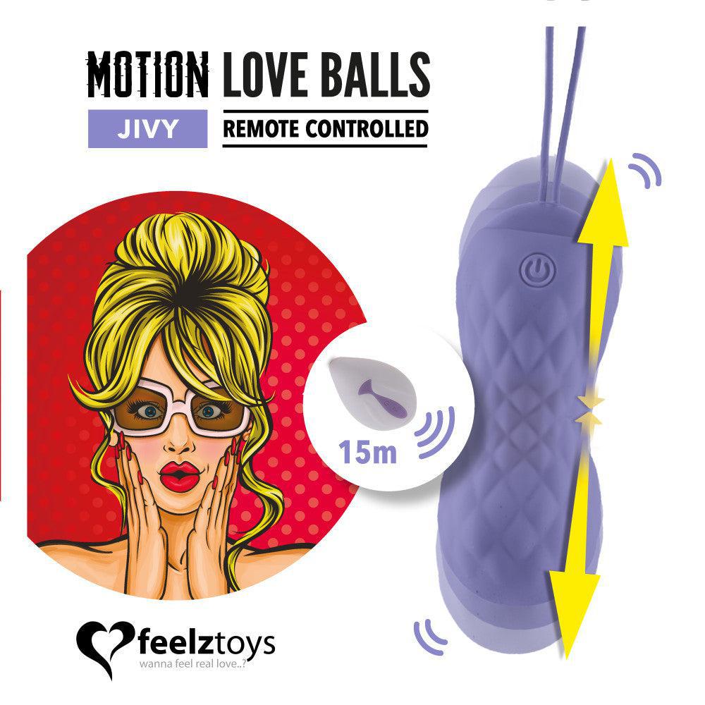 Jivy Vibrating Motion Love Balls with Remote