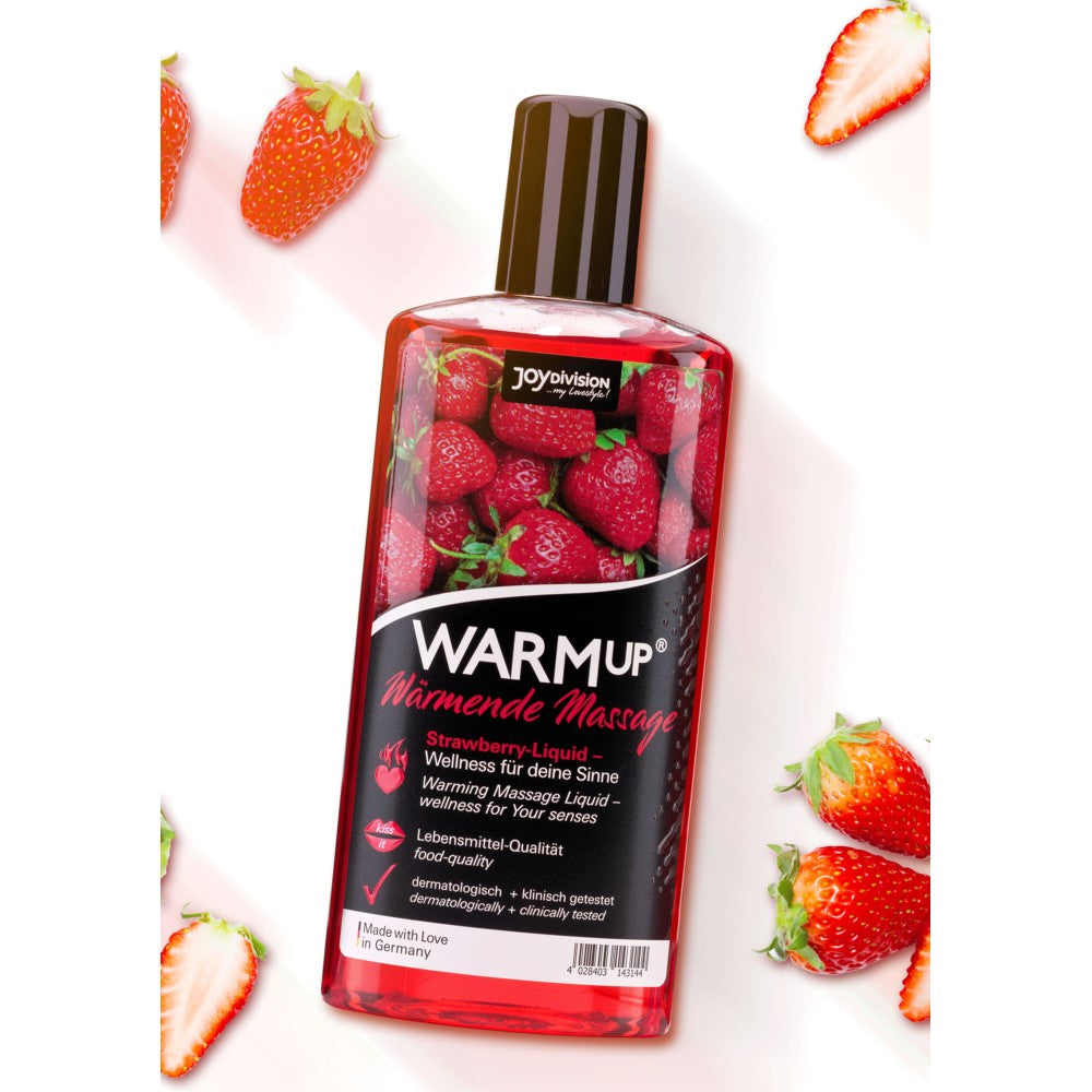 Joy Division Warming Massage Oil Strawberry 150 ml.