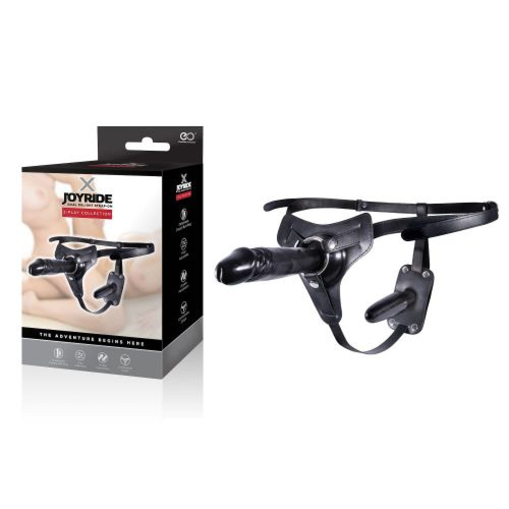 Joyride Strap-on Belt with Realistic Dildo & Anal Plug