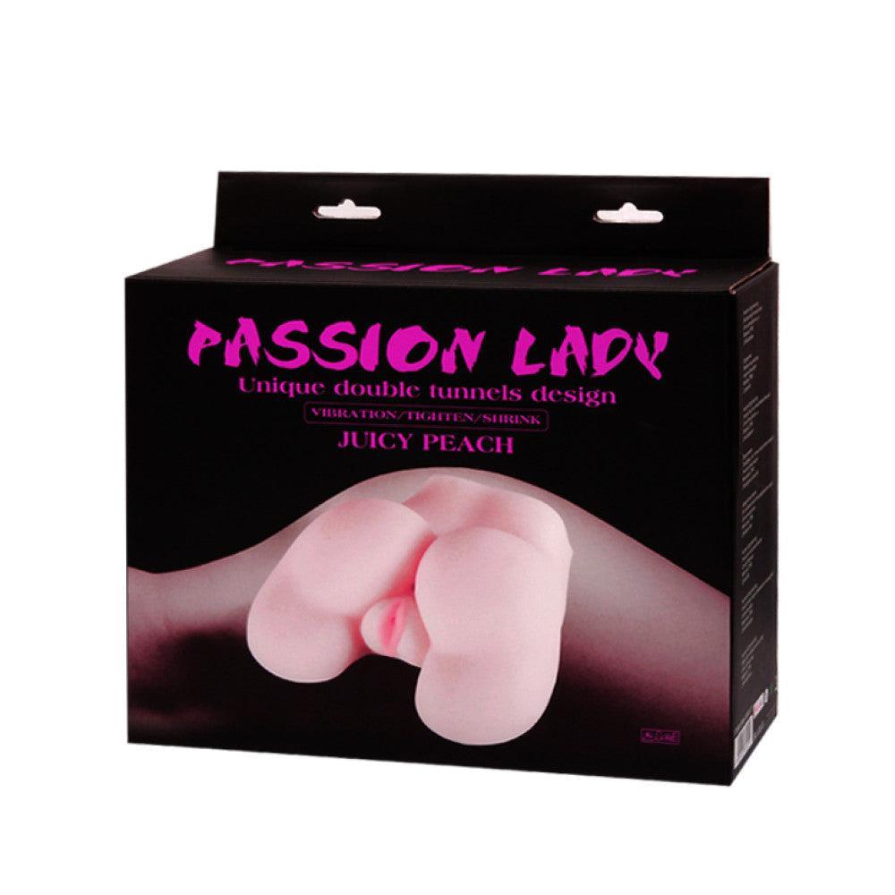 Juicy Peach Vibrating Masturbator Vagina and Ass Cyber Skin