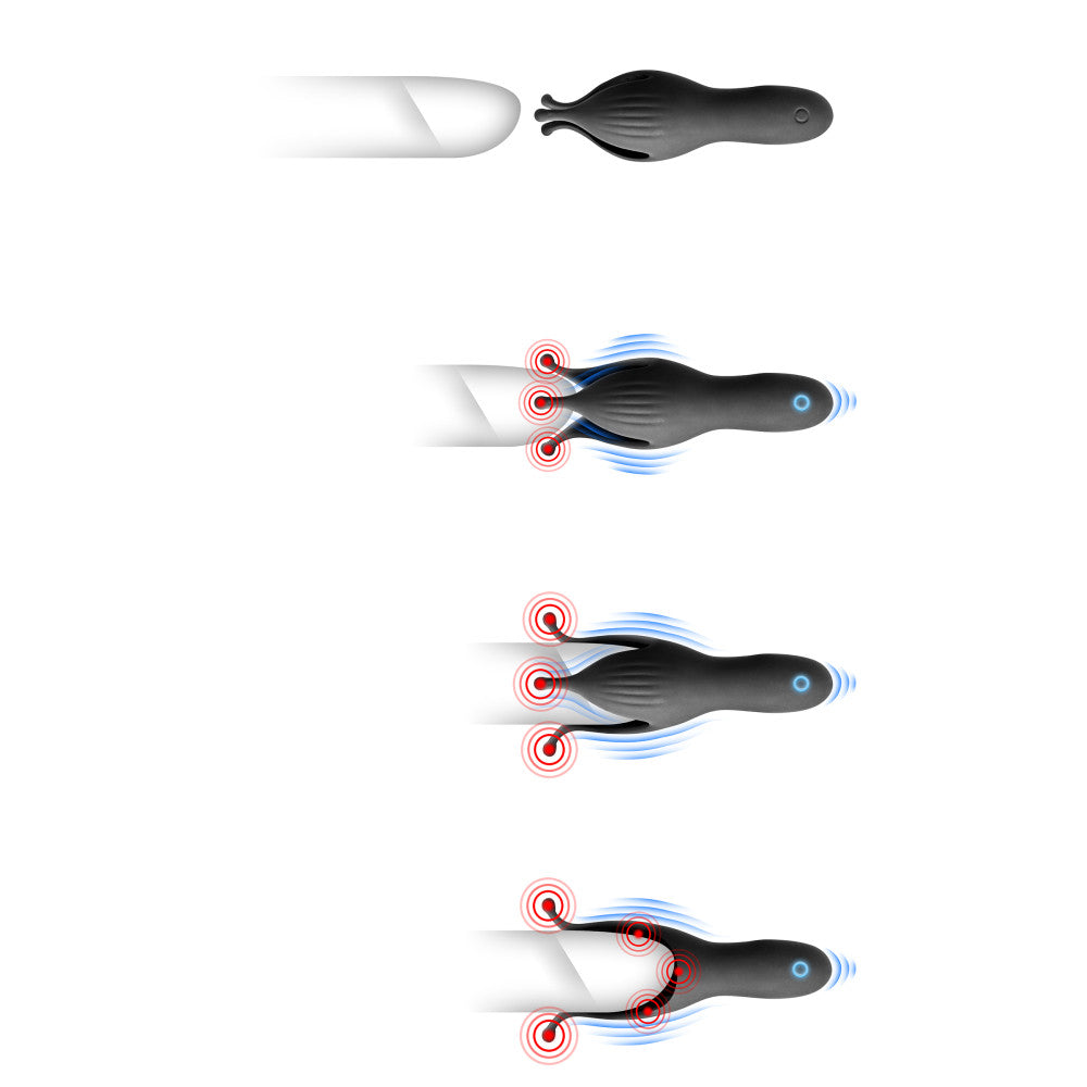Blue Junker Rechargeable Vibrating Penis Stimulator