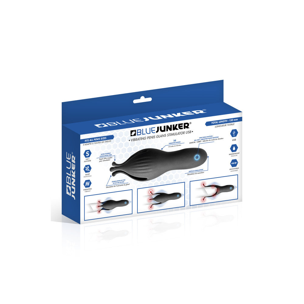 Blue Junker Rechargeable Vibrating Penis Stimulator