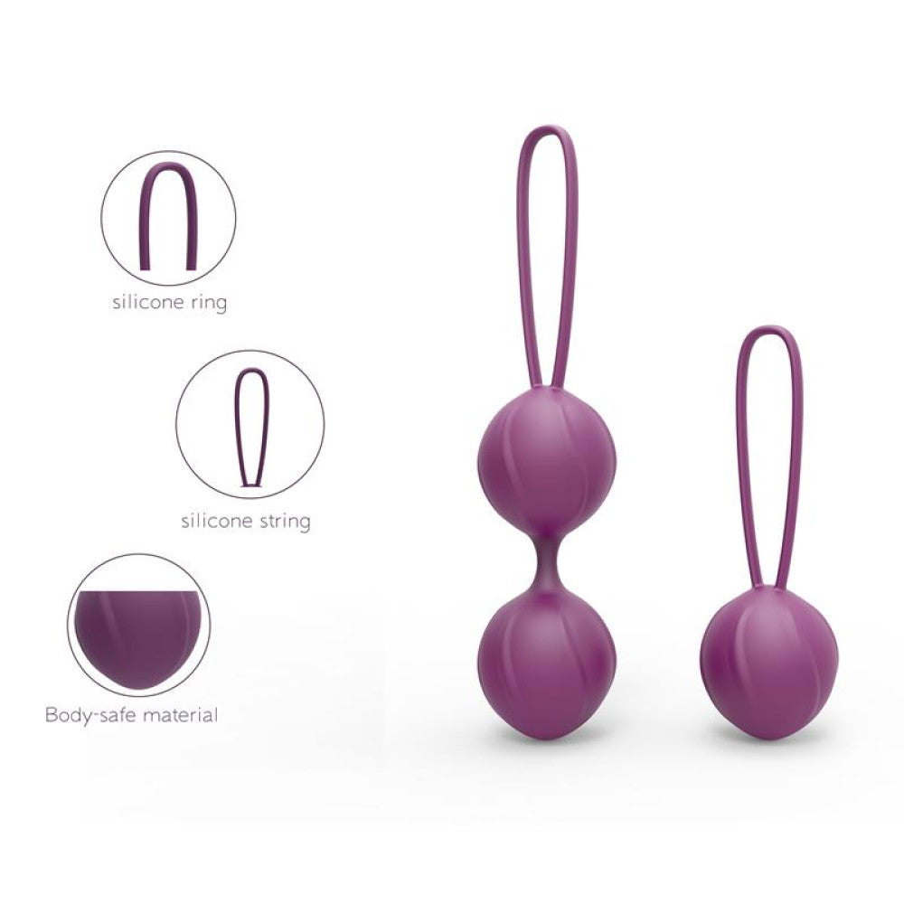 Kelly Set of Silicone Vaginal Balls Violet