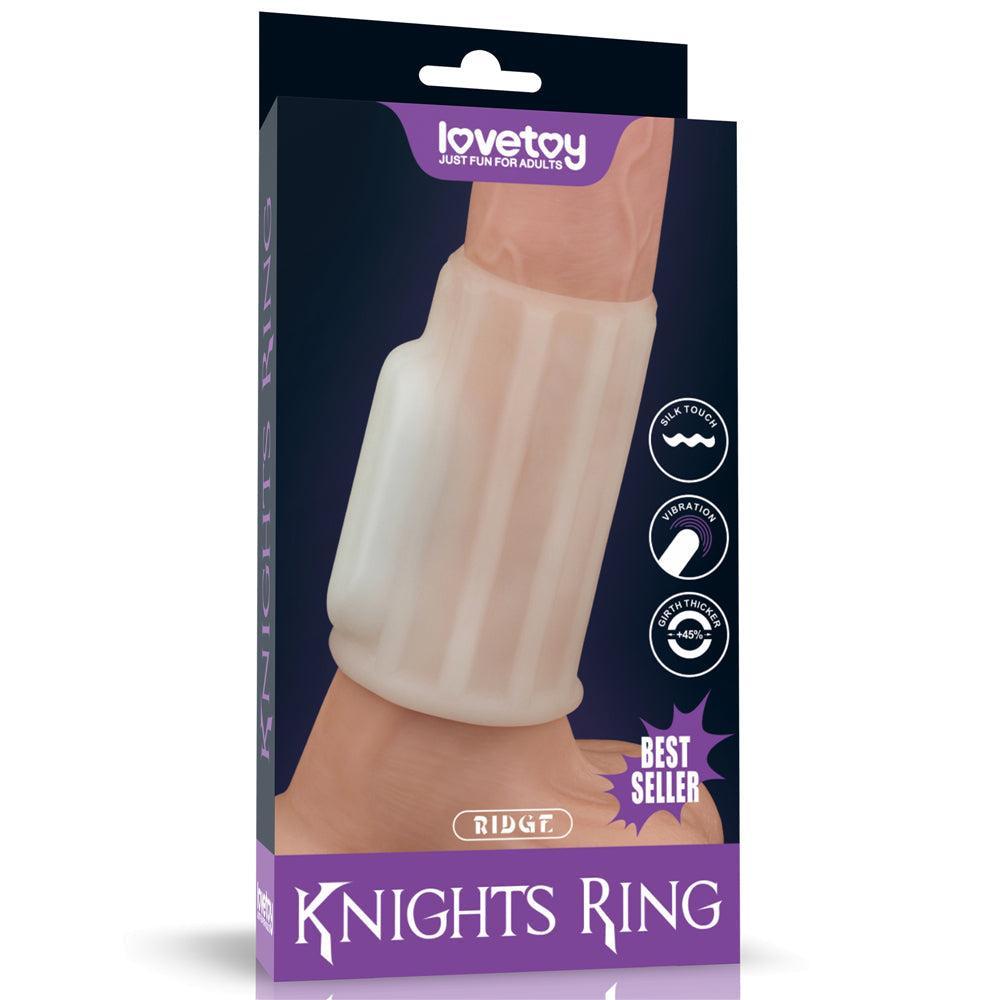 Knights Ring Ridge Vibrating Penis Sleeve
