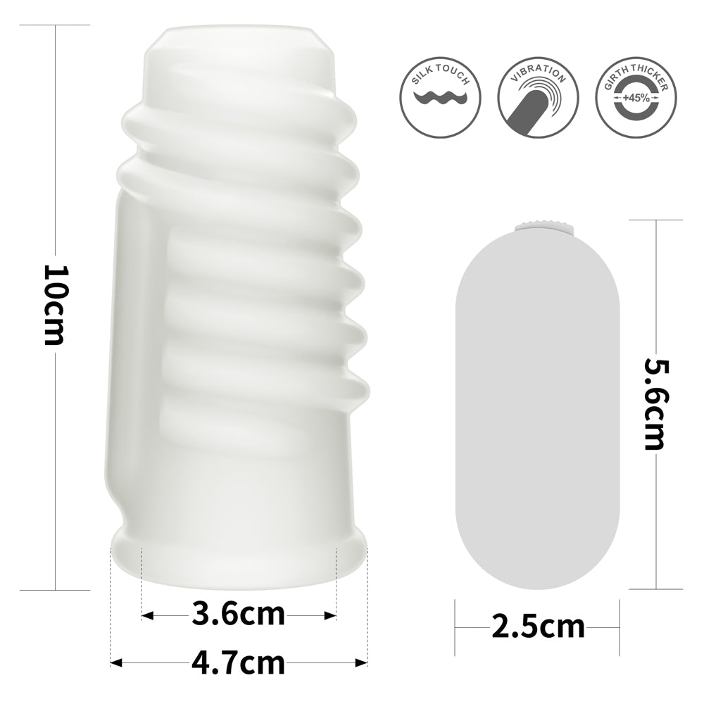 Knights Ring Spiral Ribbed Vibrating Penis Enlarger