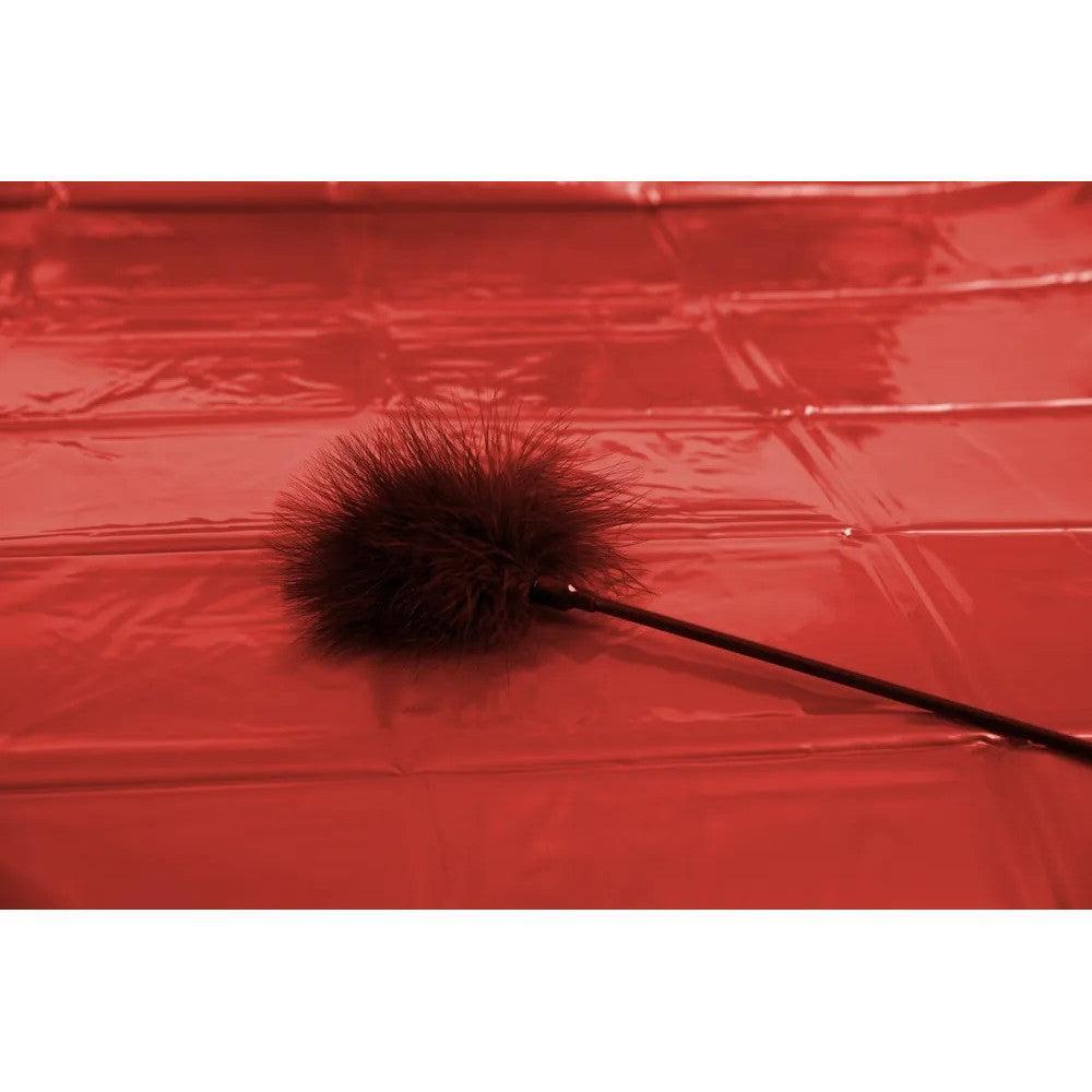 Lack Vinyl Sex Bed Linen Red