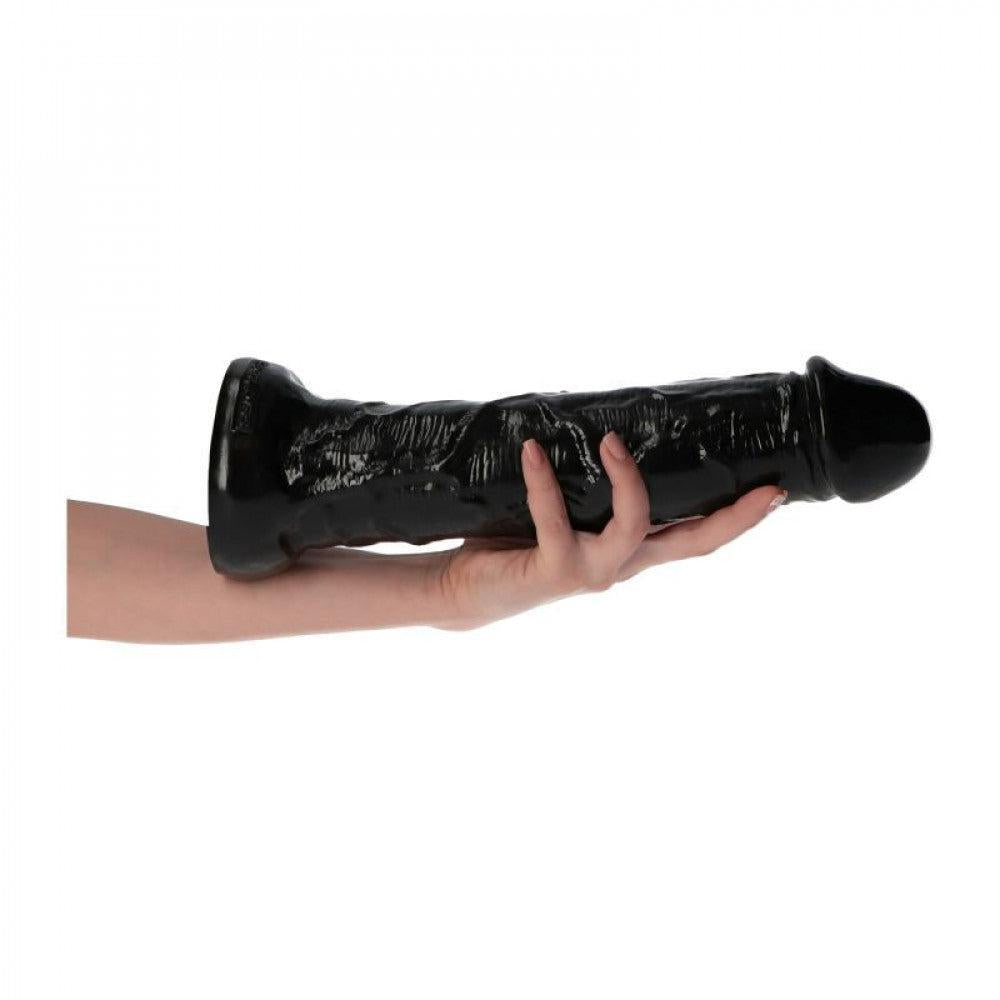 Large Ercole 11” Realistic Dildo Black