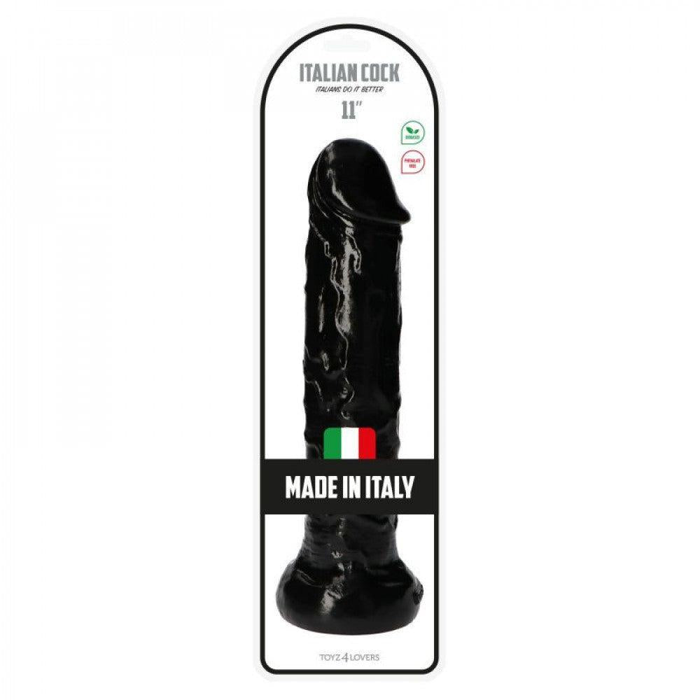 Large Ercole 11” Realistic Dildo Black