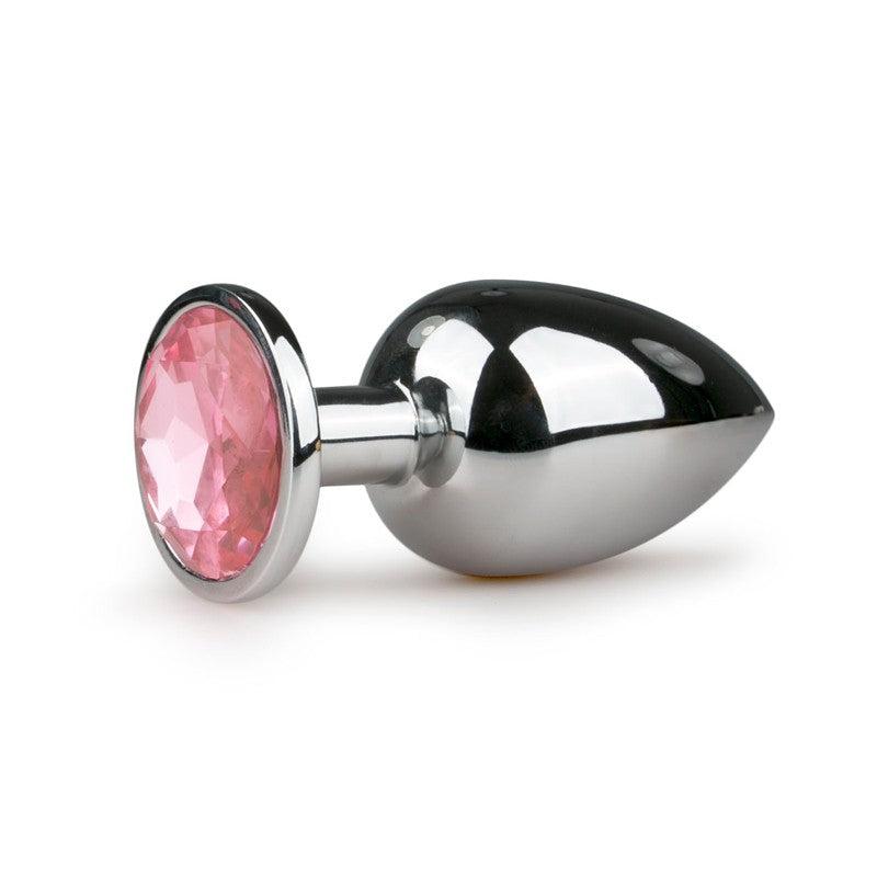 Metal Large Butt Plug with Crystal