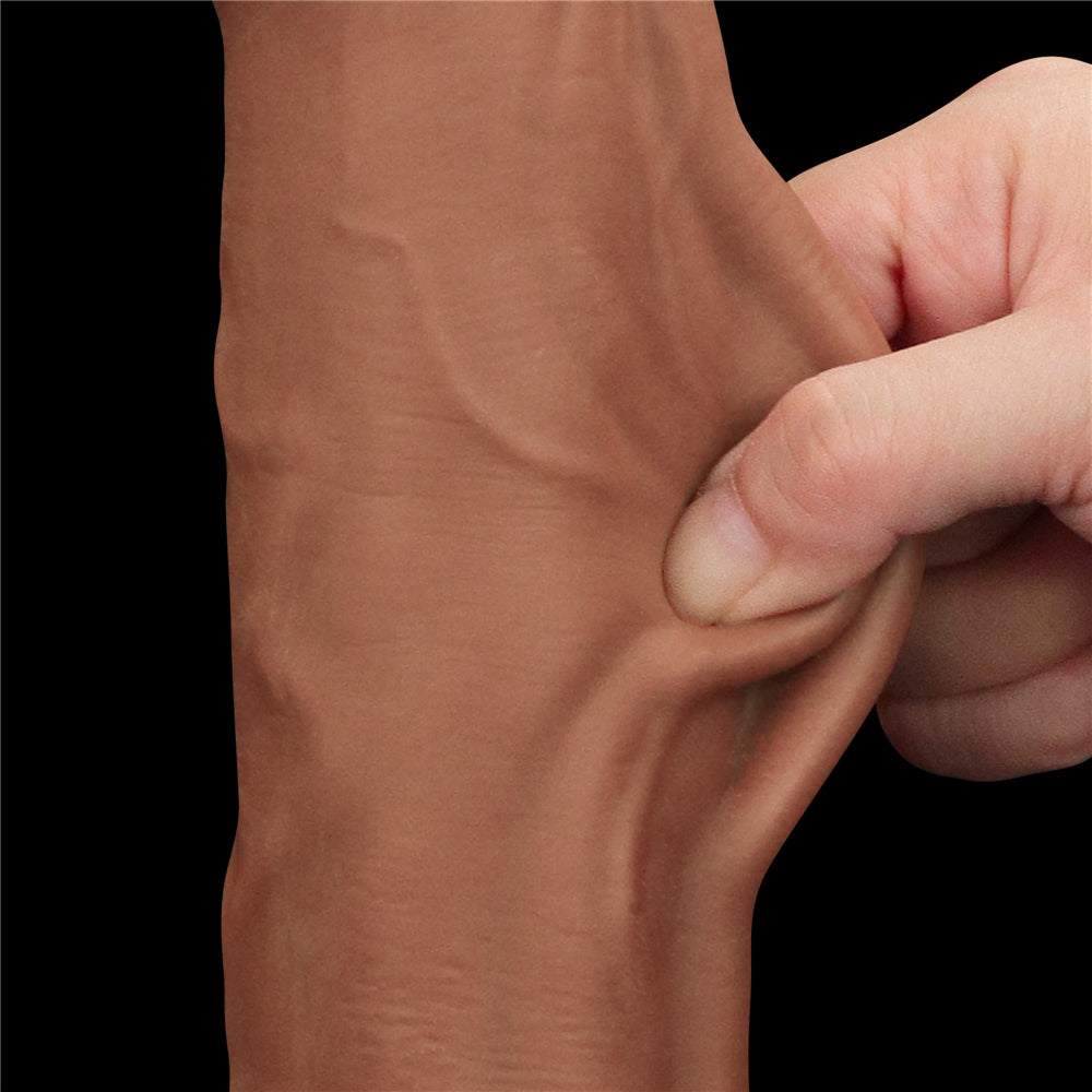 Large Realistic Dildo with Vacuum Attachment Sliding Skin Dong 11.5"