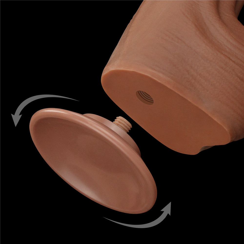 Large Realistic Dildo with Vacuum Attachment Sliding Skin Dong 11.5"