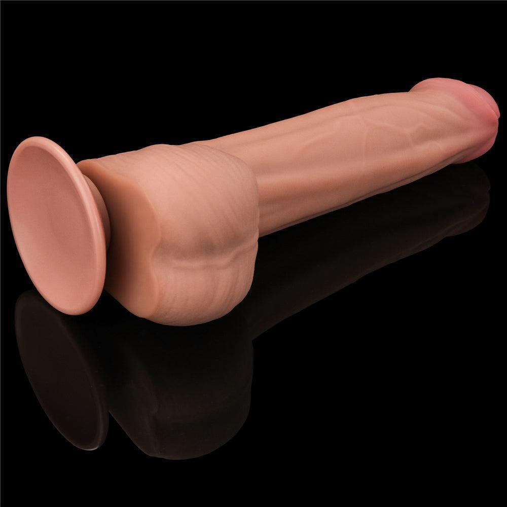 Realistic Dual Layer Sliding Skin Dildo 11.5"