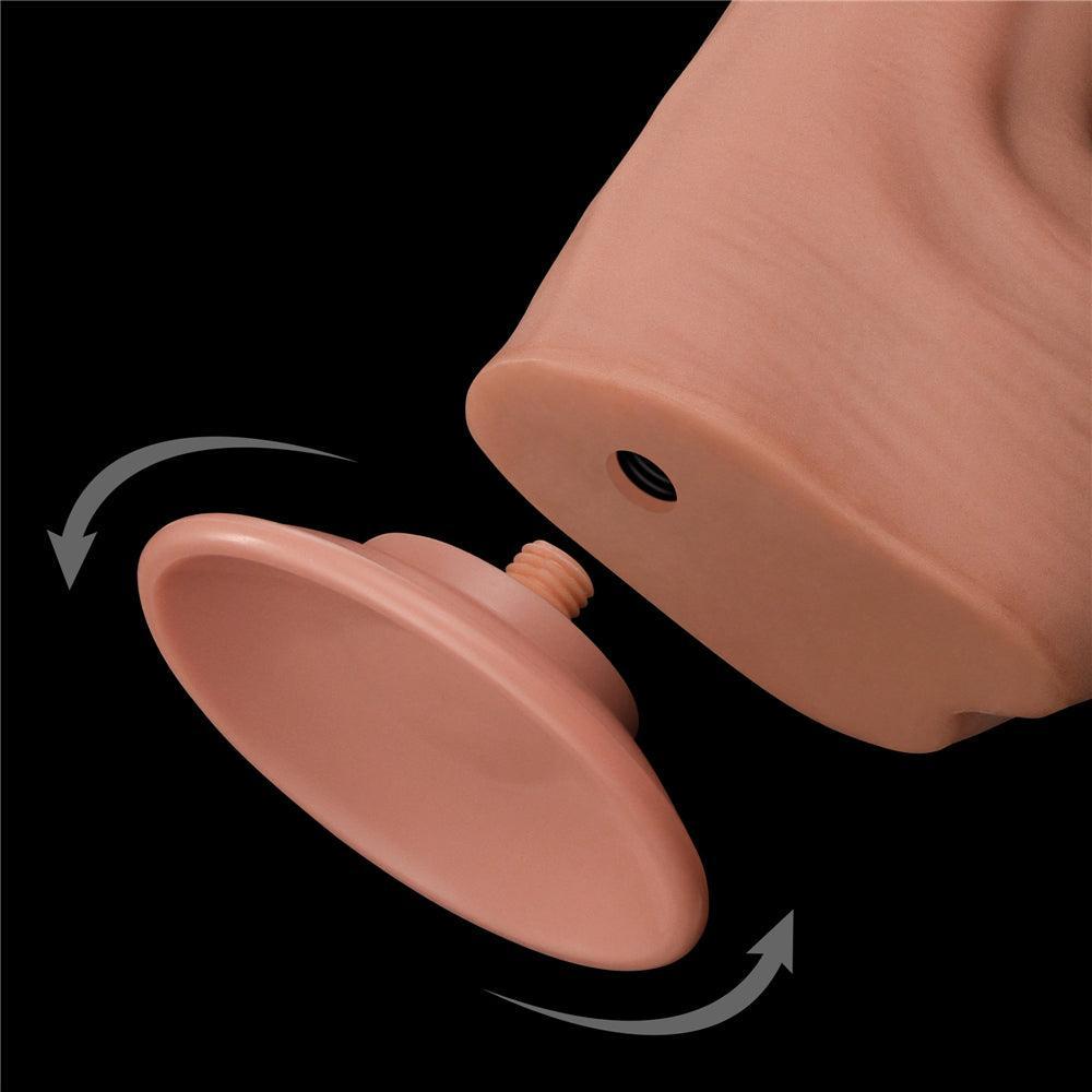 Realistic Dual Layer Sliding Skin Dildo 11.5"