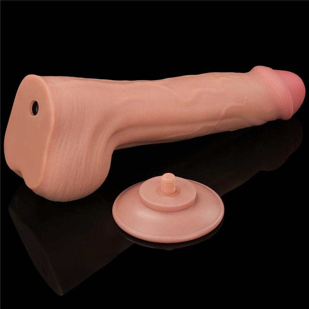 Realistic Dual Layer Sliding Skin Dildo 11.5"
