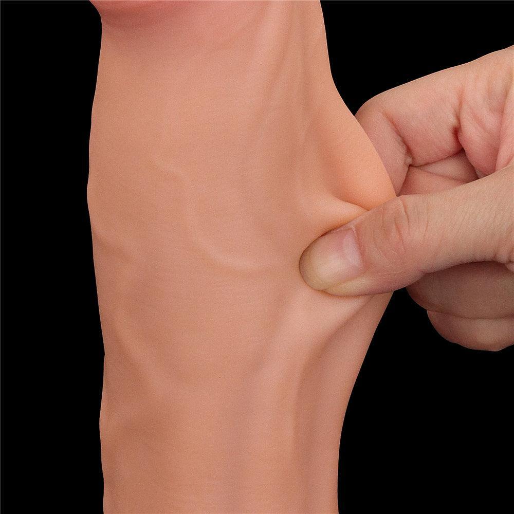 Realistic Dual Layer Sliding Skin Dildo 11.5"