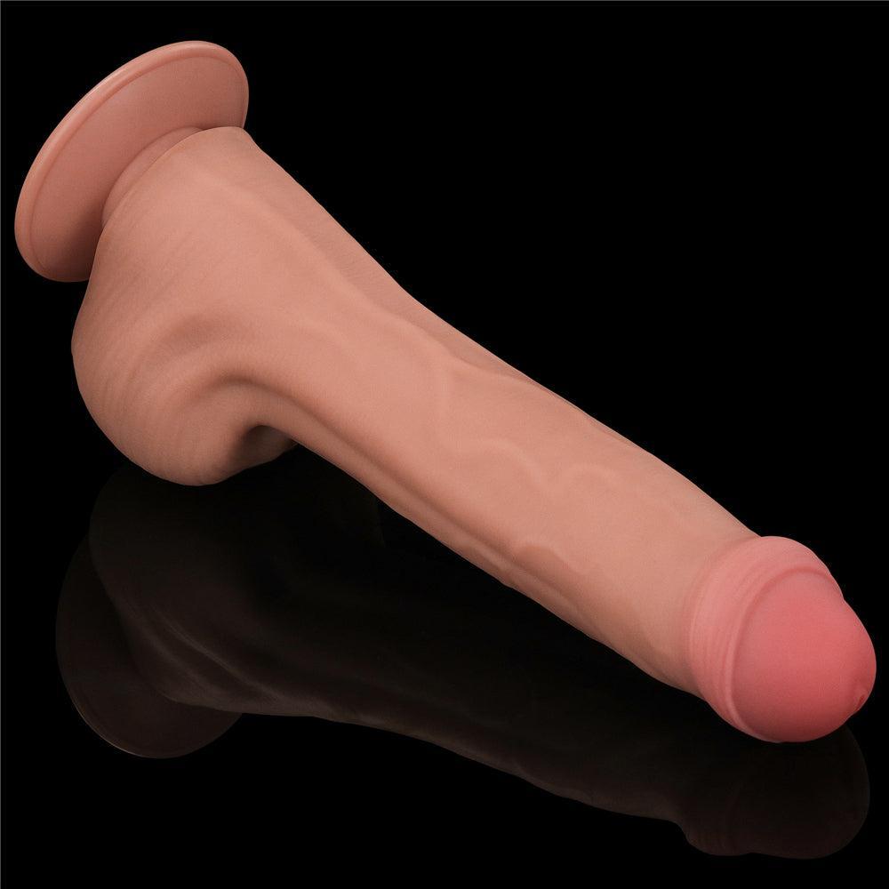 Realistic Dual Layer Sliding Skin Dildo 11.5"