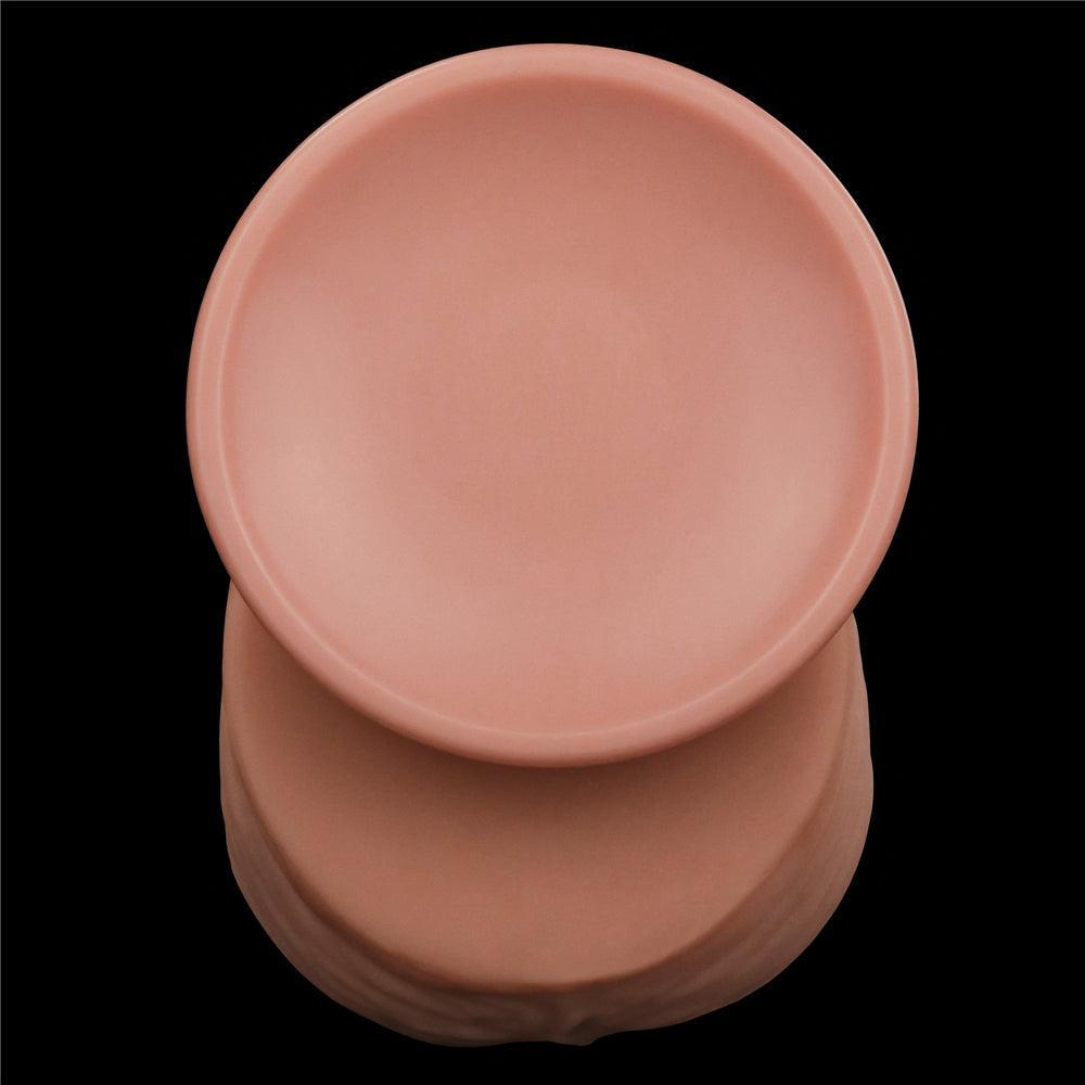 Realistic Dual Layer Sliding Skin Dildo 12"