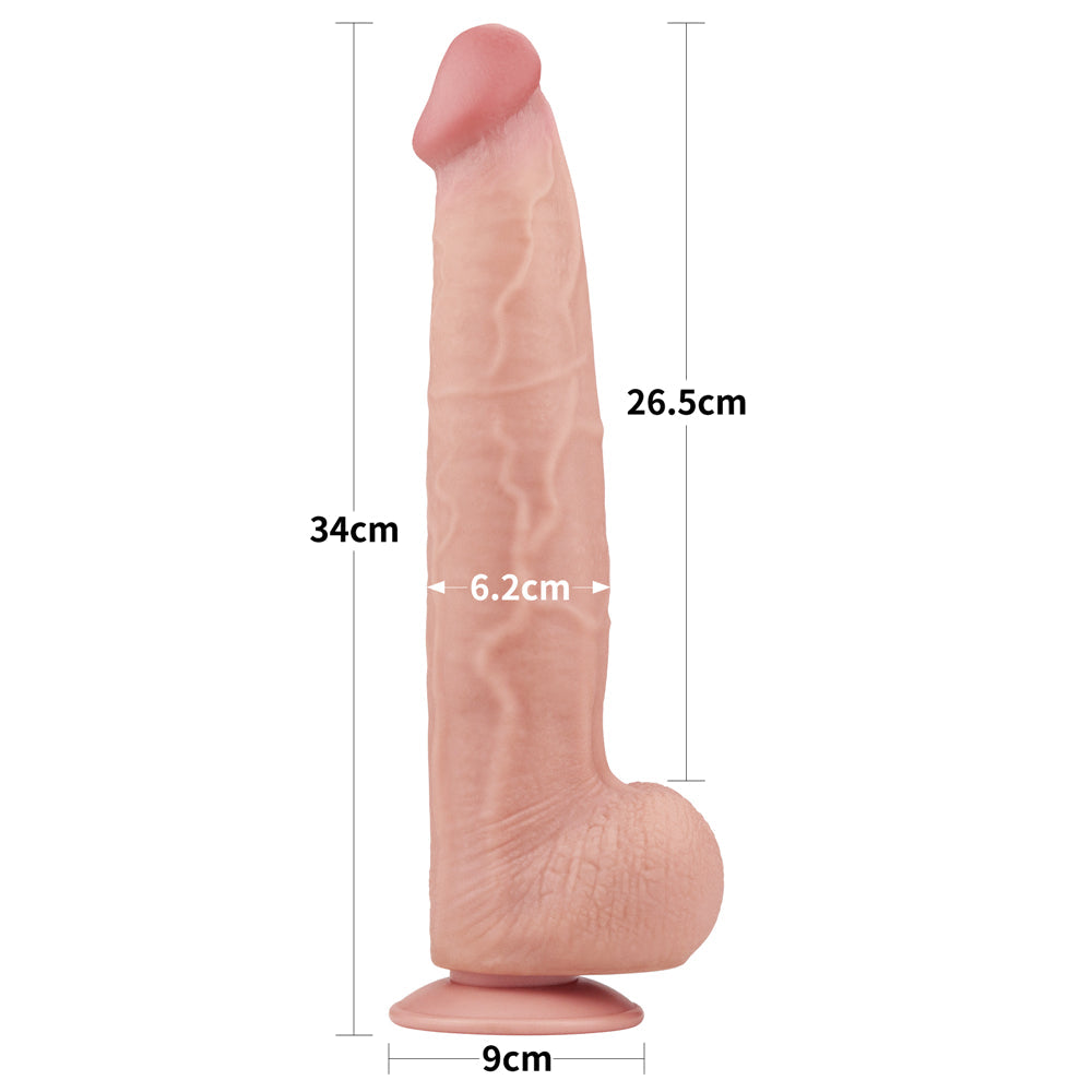 Large Realistic Double Layer Sliding-Skin Dong 13.5''