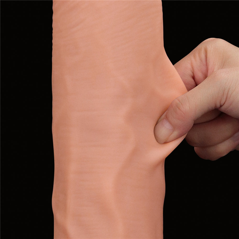 Large Realistic Double Layer Sliding-Skin Dong 14"
