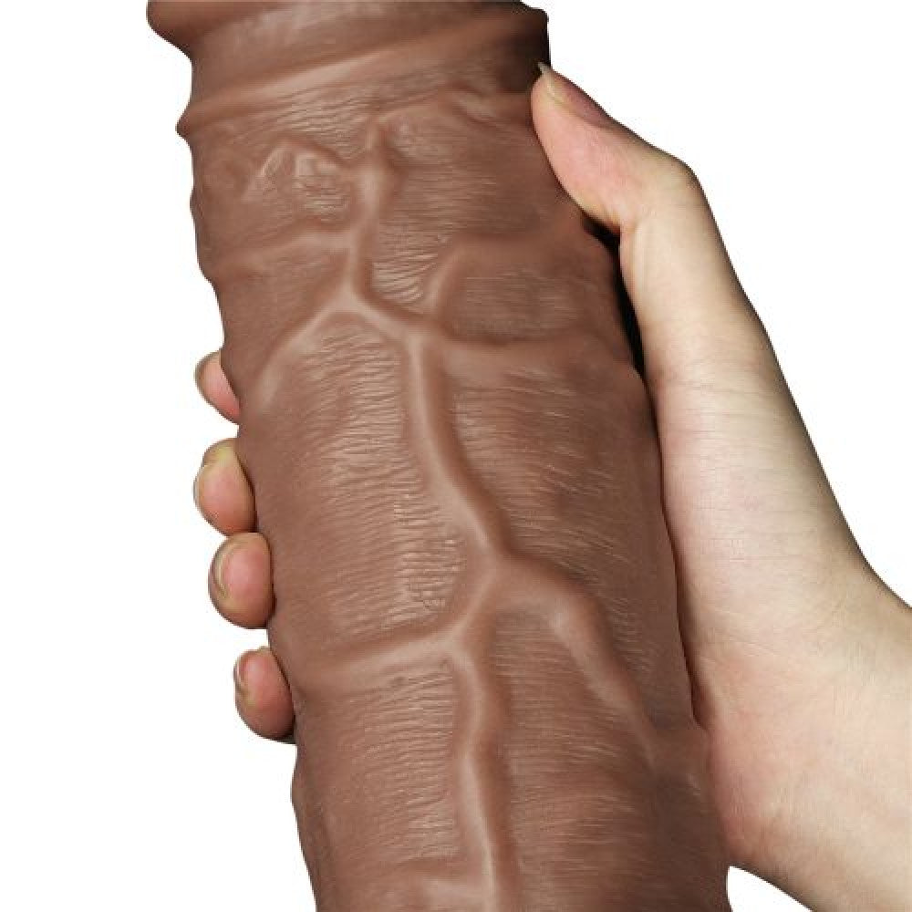 Realistic Chubby King Size Vibrating Dildo 10.5"