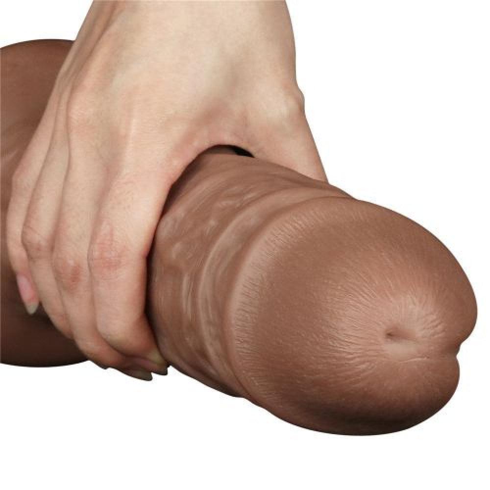 Realistic Chubby King Size Vibrating Dildo 10.5"
