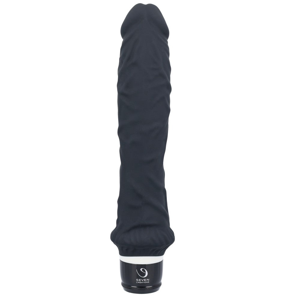 Large realistic silicone Classic black vibrator