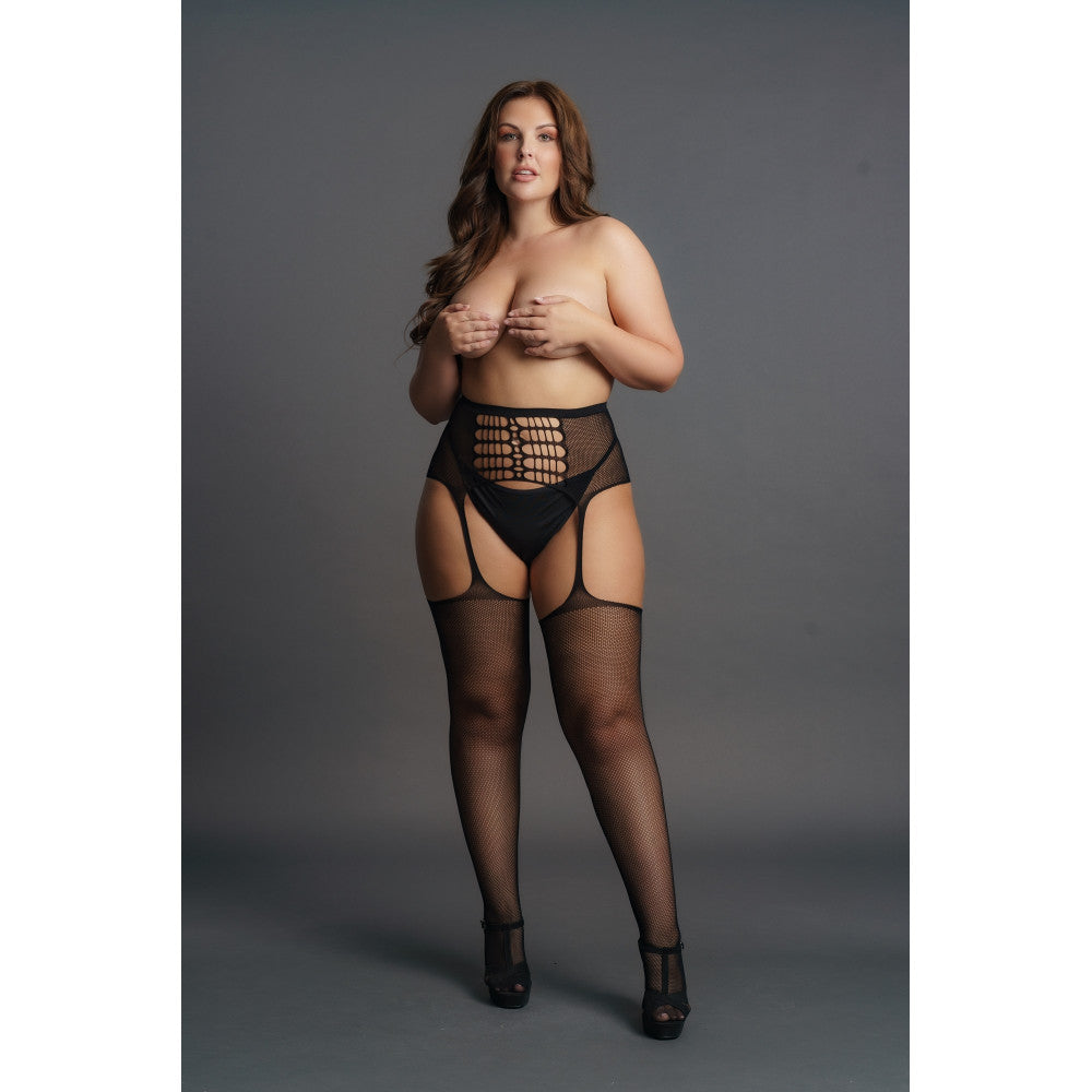 Le Desir Garter Belt with Stockings