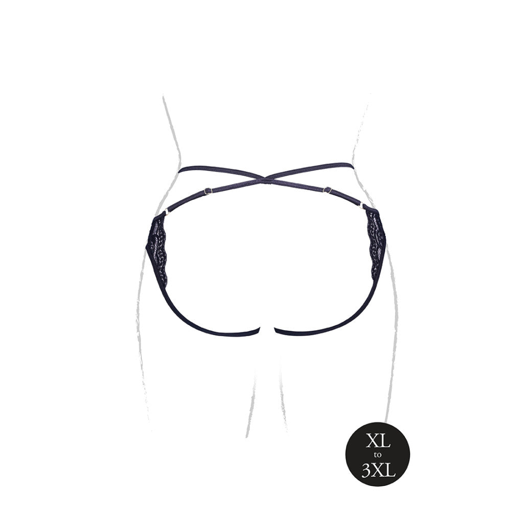 Le Desir Lena Crotchless erotic thong black