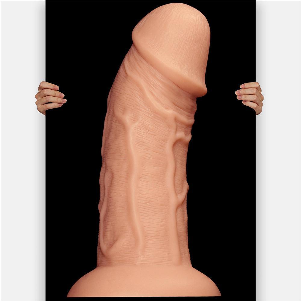 Realistic Curved Thick XL Dildo 9.5"