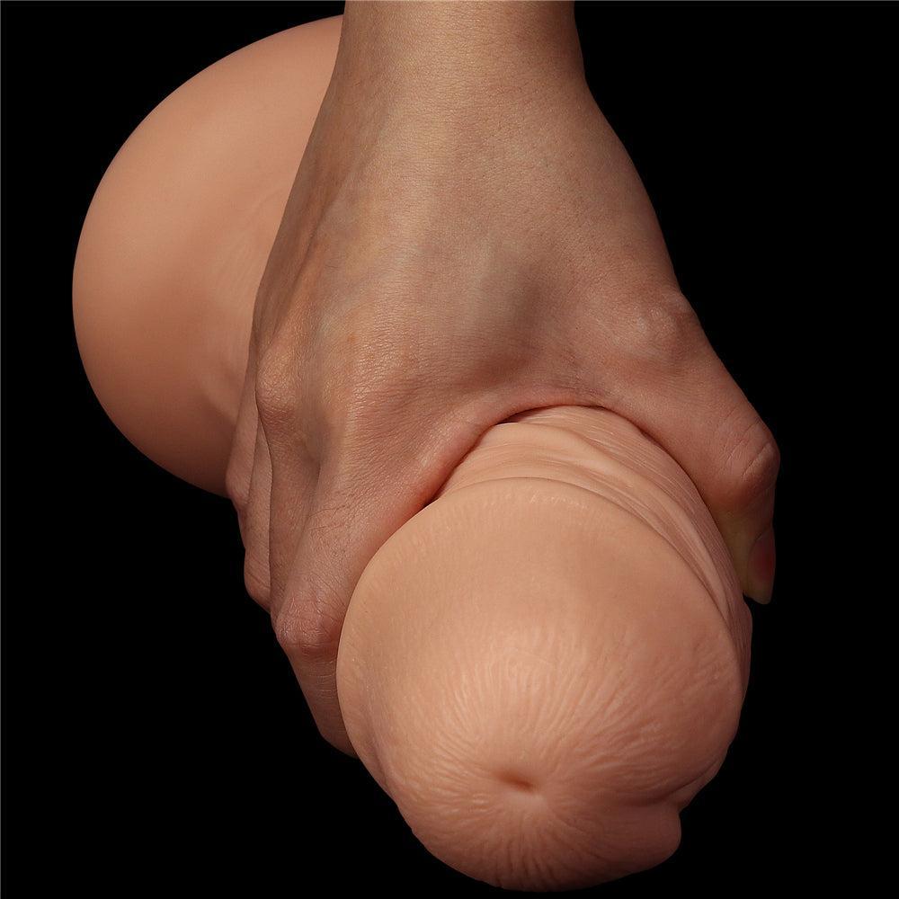 Realistic Curved Thick XL Dildo 9.5"