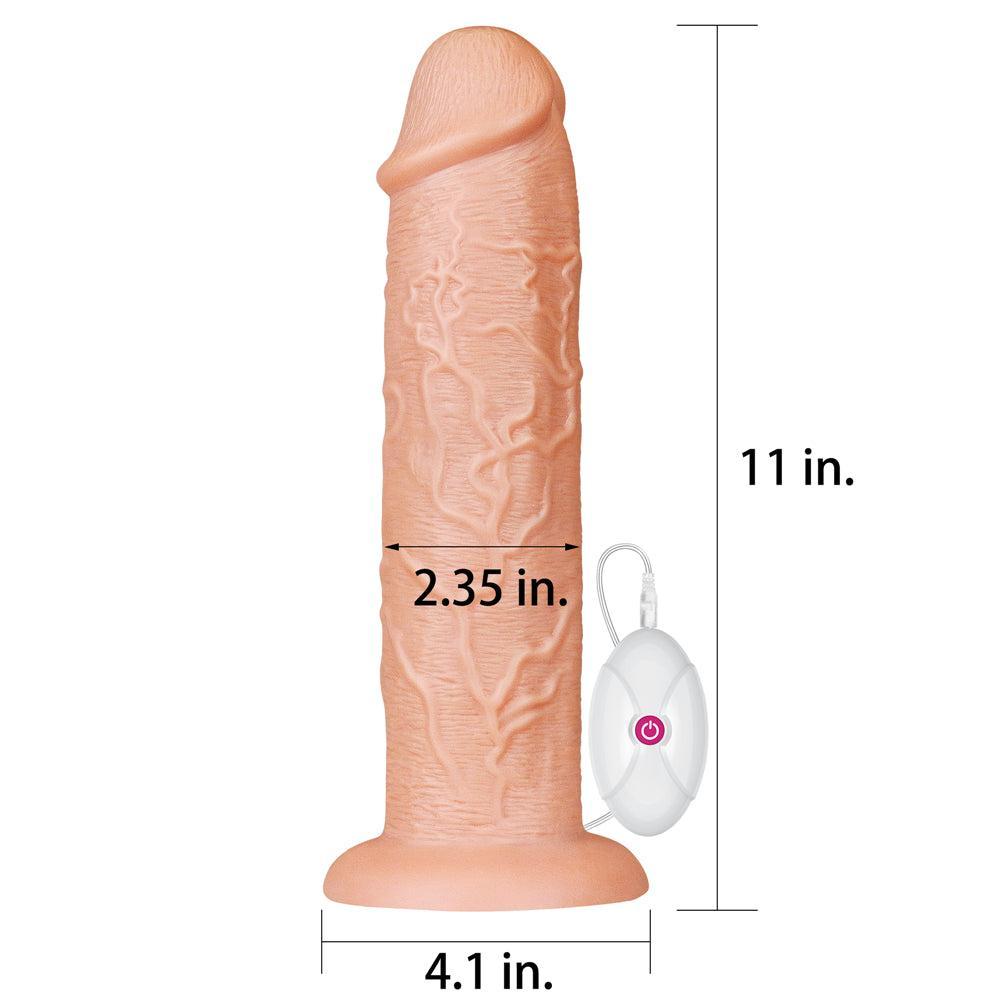 Legendary Realistic King Size Vibrating Dildo 11"