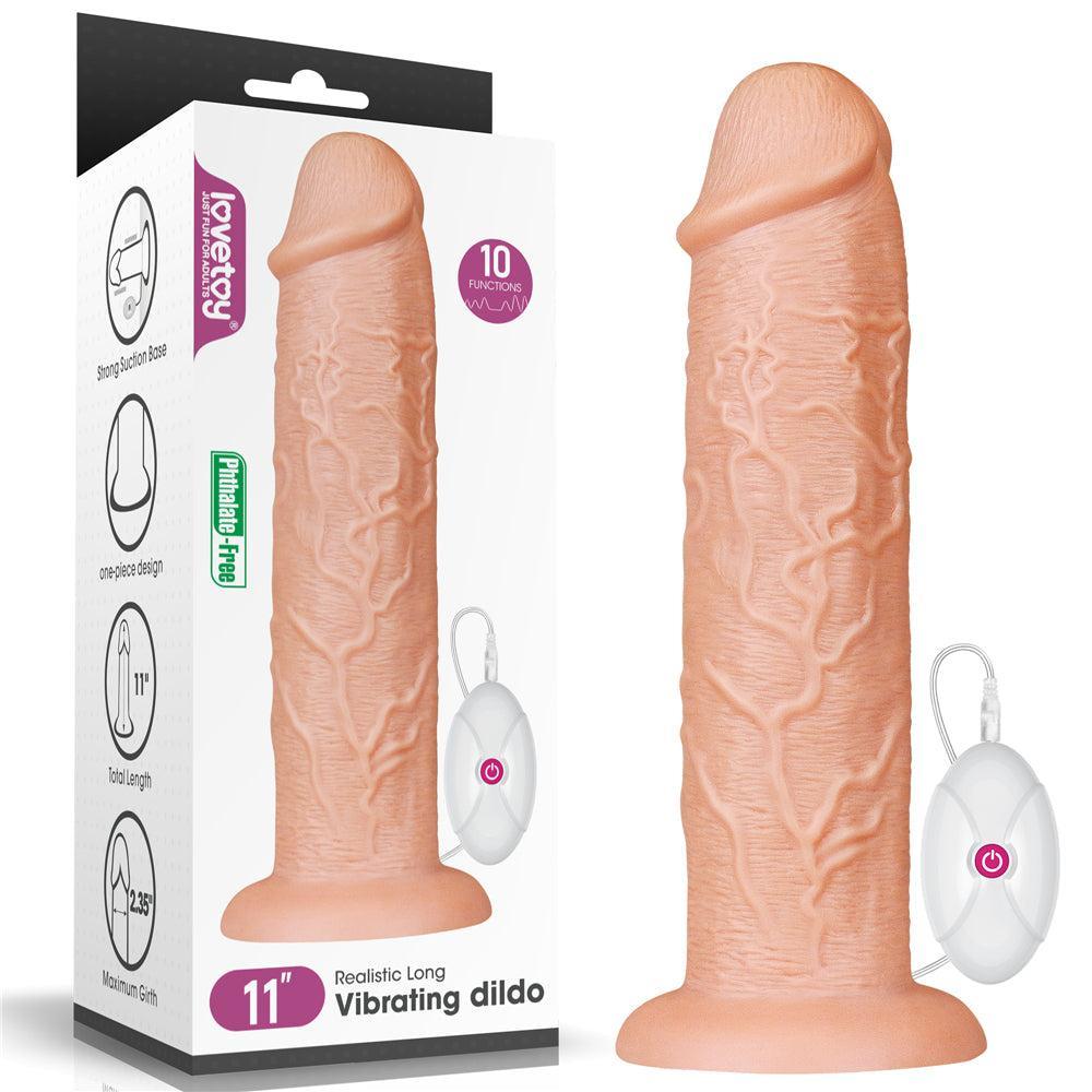 Legendary Realistic King Size Vibrating Dildo 11"
