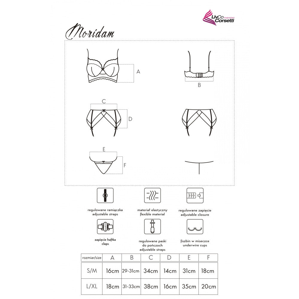 Livco Moridam 3 Piece Lace Set