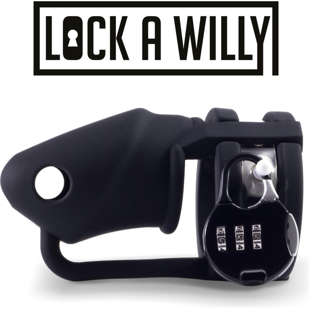Lock-A-Willy Silicone Chastity Cock Cage
