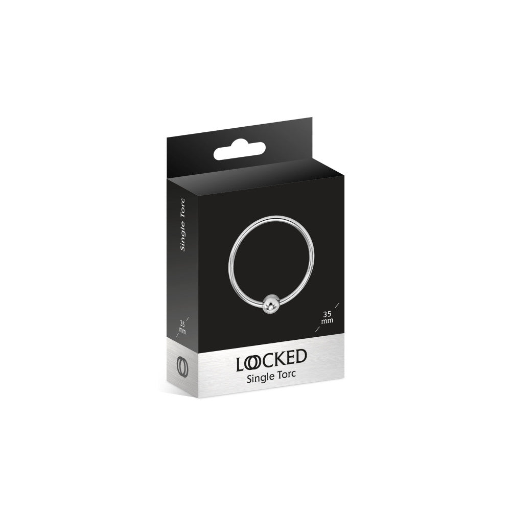 Locked Single Torc 35mm Metal Glans Ring